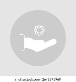 Ícone de suporte técnico, smart arts para ux ui, novo ícone moderno, ícone editável para projeto, arquivo de ilustração vetorial, ícone popular isolado.