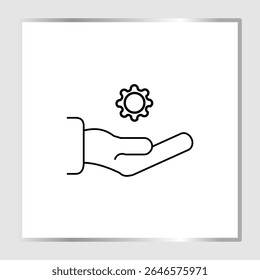Ícone de suporte técnico, smart arts para ux ui, novo ícone moderno, ícone editável para projeto, arquivo de ilustração vetorial, ícone popular isolado.