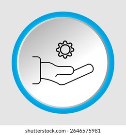 Ícone de suporte técnico, smart arts para ux ui, novo ícone moderno, ícone editável para projeto, arquivo de ilustração vetorial, ícone popular isolado.