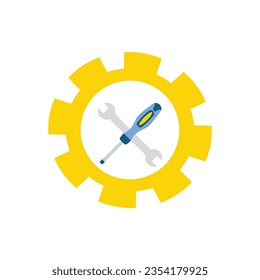 Technical support icon. Tools, operator, smartphone. Digital gadgets concept. Can be used for topics like online help, call center, customer service, Call center, online customer support, Contact Us