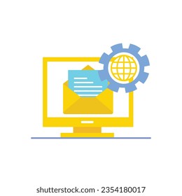 Technical support icon. Tools, operator, smartphone. Digital gadgets concept. Can be used for topics like online help, call center, customer service, Call center, online customer support, Contact Us