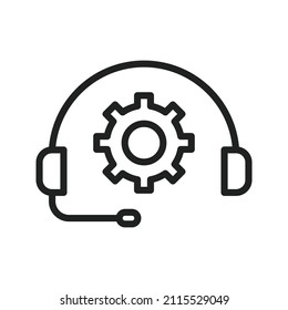 Technical Support icon vector image. Can also be used for Search Engine Optimization. Suitable for mobile apps, web apps and print media.