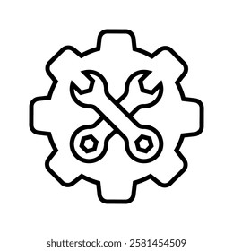Technical support icon vector. Service station illustration sign. Engineer symbol. Maintenance logo.