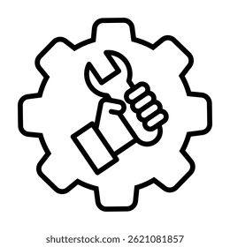 Technical support icon vector. Service station illustration sign. Engineer symbol. Maintenance logo.