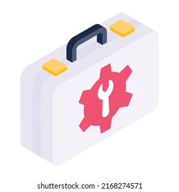 Technical Support Isometric Icon Is Handy And Scalable 

