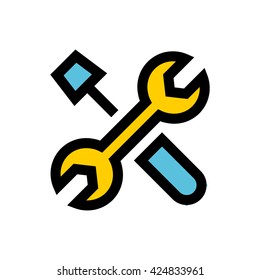 Technical support line icon. Pixel perfect fully editable vector icon suitable for websites, info graphics and print media.