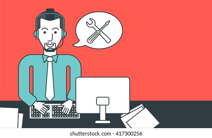 Technical support operator.