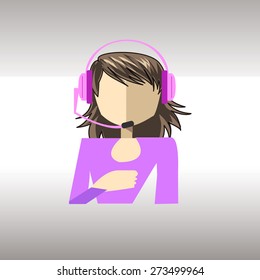 technical support over degrade  color background