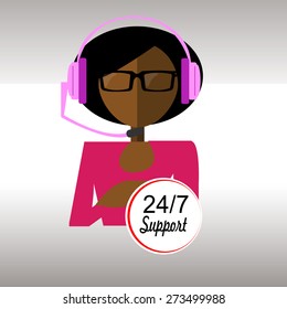 technical support over degrade  color background
