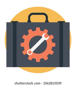 
Technical support or repair equipment case vector 

