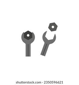 Technical support, repair icon. Vector illustration. EPS 10.
