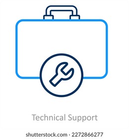 technical support and service icon concept
