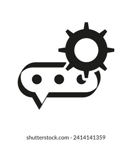 Technical Support Sign. Vector illustration. EPS 10.