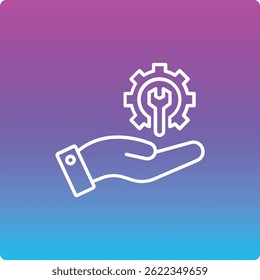 Ícone de vetor do Suporte Técnico. Pode ser usado para impressão, aplicativos móveis e da Web.