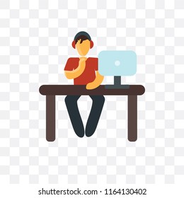technical support vector icon isolated on transparent background, technical support logo concept