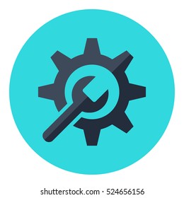 Technical Support Vector Illustration. Service Tool Icon.