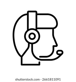 Technical Support Vector Outline Icon. EPS 10 File