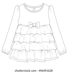 Technical vector drawing 