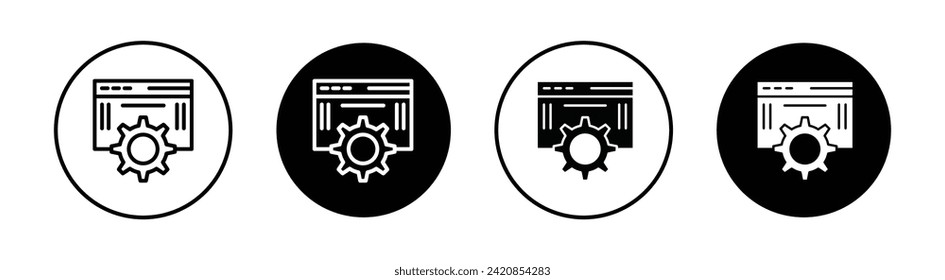 Technical Vector Line Icon Illustration.