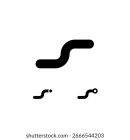 Fuente ancha técnica, alfabeto cibernético digital, conjunto de tres diferentes del moderno conjunto de letras en negrita S, Ilustración vectorial 10EPS