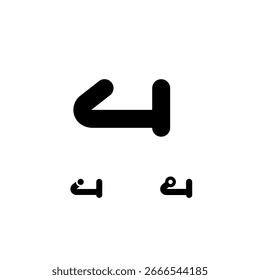 Technical wide mathematical sign, digital cyber numeral four, set of three different of the trendy modern bold number set 4, vector illustration 10EPS
