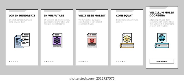 technical writer doc onboarding mobile vector typewriter manual, old technical, paper hand, document vintage, guide, stroke technical writer doc illustrations