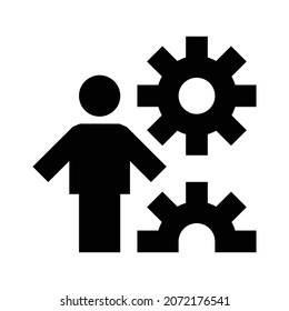 Technician Bold Line Vector icon which can easily modify or edit

