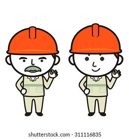 Technician cartoon character