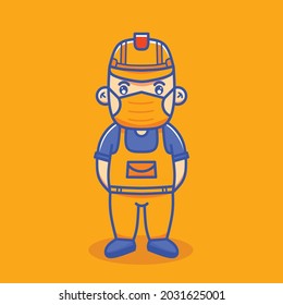 A Technician Character vector Art Design