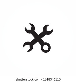 technician help icon, maintenance technical, handy service, quality assistance, thin line web symbol on white background - editable stroke vector illustration eps10