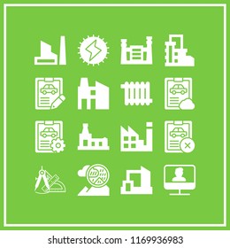 technician icon. 16 technician vector set. car repair, flash, filter and heater icons for web and design about technician theme