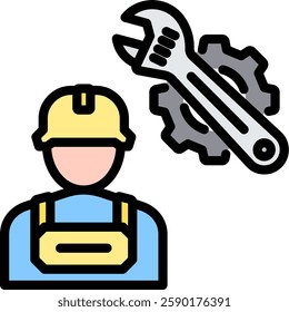 Technician Icon Element For Design