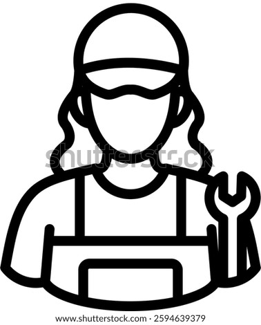 Technician Icon Element For Design