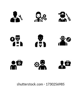technician icon or logo isolated sign symbol vector illustration - Collection of high quality black style vector icons
