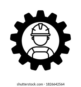 Technician Icon Simple Design Repairman Icon Stock Vector (Royalty Free ...