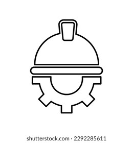 Technician icon with simple design, Repairman icon illustration on white background