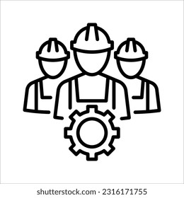 Technician icon with simple design, Repairman icon vector illustration on white background