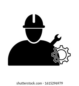 Technician icons with white background, eps 10