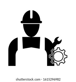 Technician icons with white background, eps 10