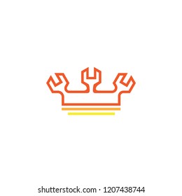 technician king logo icon template