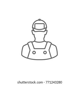 Technician line icon vector