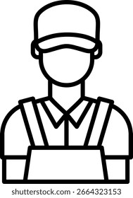 Design de ícone de vetor da Linha do Técnico