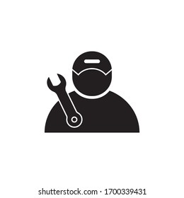 Technician man icon design. Vector illustration.