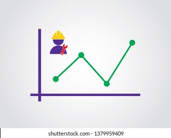 Technician Mechanic Fluctuate Graph