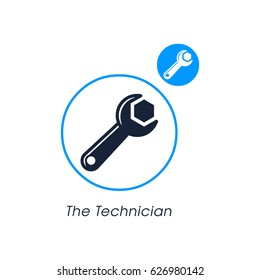 the technician. modern website icon