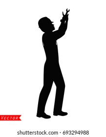 Technician silhouette vector