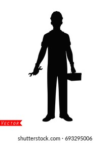 Technician silhouette vector