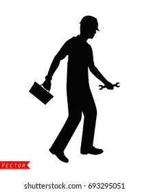 Technician silhouette vector