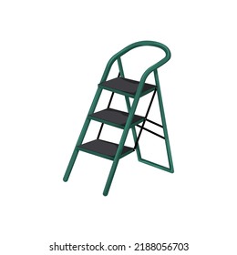 technician step ladder safety cartoon. technician step ladder safety sign. isolated symbol vector illustration