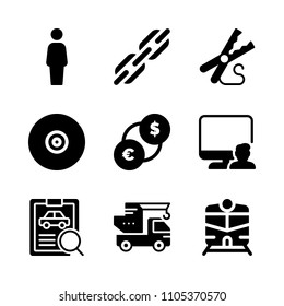 technician, tall, mechanic and perspective icons in Technology vector set. Graphics for web and design